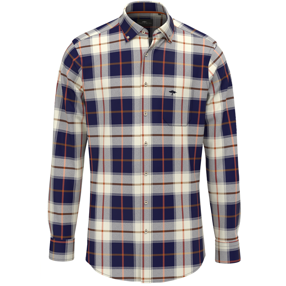 Fynch Hatton Modern Flannel Check Shirt